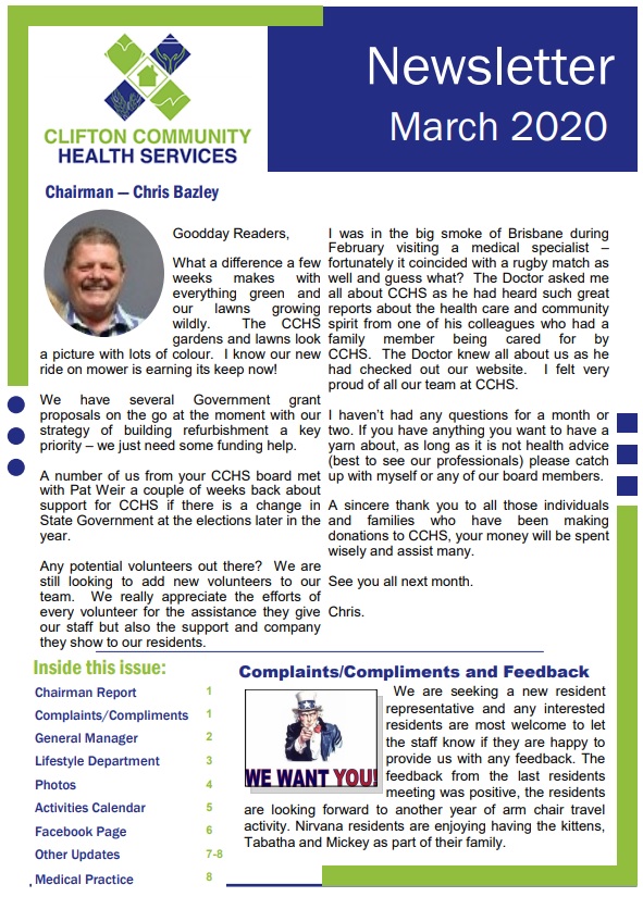 March Newsletter