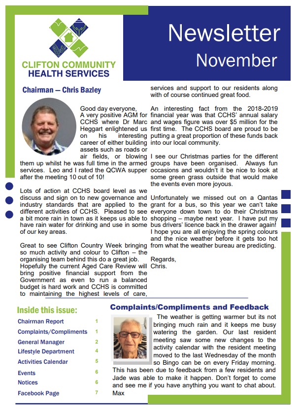 November Newsletter