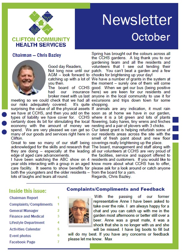 October Newsletter